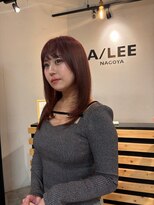 アイリー 名古屋(A/LEE)&nbsp;ピンクカラー/レイヤーカット/小顔カット