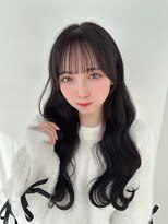 カシュカシュ 表参道(cache cache)&nbsp;地毛風グレージュカラー透明感カラーアイドル前髪顔周りカット