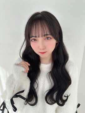 カシュカシュ 表参道(cache cache) 地毛風グレージュカラー透明感カラーアイドル前髪顔周りカット