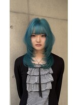 レオニード 表参道(LEONID)&nbsp;【馬場】ハッシュカット ミントカラー