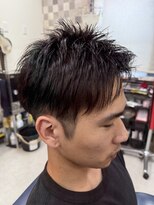 ヘアーサロン タムラ&nbsp;ツーブロックカット前髪上げスタイル