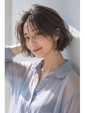 アッシュ 学芸大学店(Ash) ショートボブ/大人女性/グレージュ/白髪ぼかし/脱白髪染め