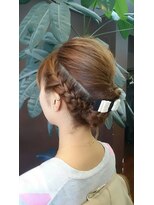 ヘアーアンドエクステンション ラファ(Hair&Extension rafa)&nbsp;編み込みシンプルアレンジ