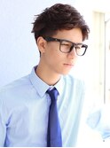 サイドグラデーション　スリークショート　シルバーカラー