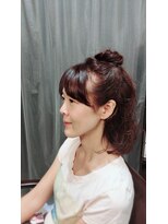 ヘアーアンドエステ ブレ ハーフアップ