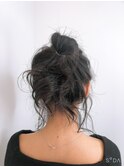 【簡単ヘアアレンジ】【お団子ヘア】