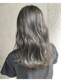 【Marl】オリーブグレージュカラーの波巻きセミディ♪