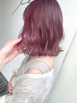 ジェム(GEM) ピンクラベンダー/切りっぱなしボブ