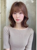 【Lond robin】くびれ韓国風ボブ外ハネミディアム