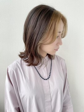 ヘアーアンドスパ フェリーチェ ミチ 野田屋町店(HAIR&SPA felice MICHI) 【felice MICHI島田和也】ベージュフェイスフレーミング