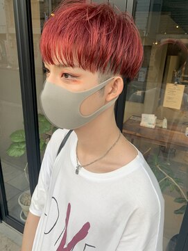 ヘアー アイス ルーチェ(HAIR ICI LUCE) レッドカラー チェリーレッド 韓国風 担当城倉