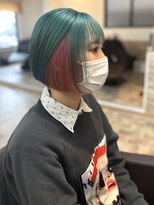 スターリバー(STAR RIVER)&nbsp;アンブレラ　green×pink