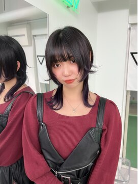 キバ(kva) ▽□□▽中性ウルフ×ナチュラルグラデーションカラー