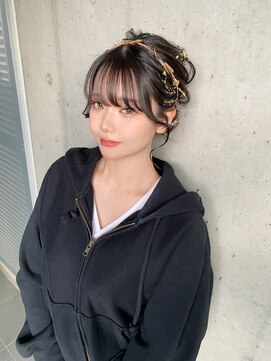 ガルボ ヘアー(garbo hair) 成人式ヘアアレンジ20歳ヘアセットアレンジゆるふわヘア