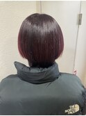 ショートヘアカットレッドブラウン所沢練馬ひばりヶ丘カラー