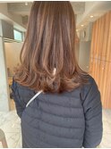 【恒吉佐央理】色落ちも可愛いハイライトにワンカールレイヤー
