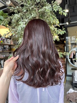 セプト 天神大名(SEPT.) ロング ピンクブラウン アメイジア 髪質改善 韓国風巻き髪 天神