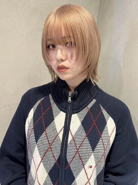 ペレ 梅田(PELE) 前髪/アンブレラカラー/こなれミディ/イメチェン/ウェーブパーマ