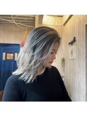 根元伸びてもきにならない！白髪目立たせないバレイヤージュ