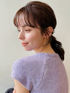 ガーデン 銀座(GARDEN) ポイントパーマ チェリーブラウン 簡単スタイリング パーマ