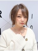 レイヤーボブ/縮毛矯正/学割U24/ブルーカラー/くすみベージュ
