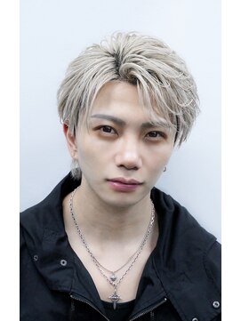 ボンド トウキョウ(BOND TOKYO) 2WAYフェザーショートマッシュ　ハイトーン/メンズカラー/渋谷