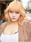 20代30代◎ペールオレンジ×レイヤーミディ