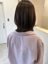 ミュゼプリュム(Musee plume)&nbsp;オリーブブラウン×ボブレイヤー