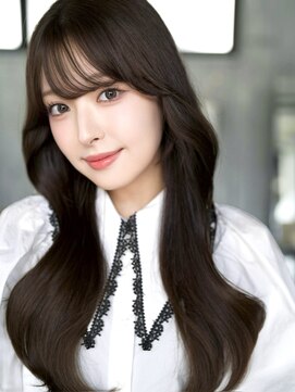 エインアンリー 明治神宮前(AIN.ANLY.) 韓国ヘア顔周りレイヤー青髪似合わせカット20代30代