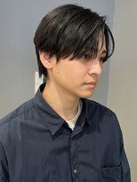 トリッカ シブヤ(TRICCA SHIBUYA)&nbsp;メンズカットパーマニュアンスフェザー毛流れセンターパート渋谷