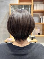 アルトル 池袋2nd(altru)&nbsp;◇大人40代50代60代ショートボブ丸みショート白髪ぼかし