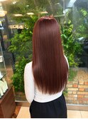 ブリーチ無しカラーRED brown