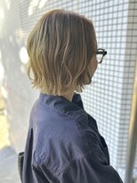 ロジェ(loje)&nbsp;20代30代40代 タッセルボブ/イエローゴールドベージュ/