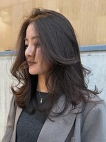 ビュートリアム 七里ヶ浜(BEAUTRIUM)&nbsp;ミディアムレイヤー/大人女子/顔周りカット/透明感カラー