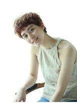 グラス(grass)&nbsp;ハイトーン ショート くせ毛風カール 用賀美容室grass 河野