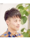 爽やかツーブロックショートヘア