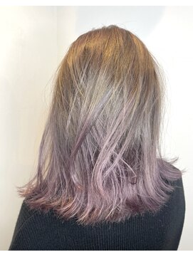 ミモザワークス(Mimosa Works) ピンクラベンダーのハイライトグラデーション