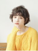 骨格ウェーブ/ゆるふわ抜け感ショートボブ/20代30代40代
