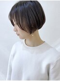 【松戸　ムラマツ】大人かわいい　前髪あり　ショートボブ