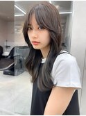 髪質改善　レイヤーカット　顔周りレイヤー　韓国ヘア　レイヤー