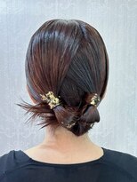 アトリエビューティーアミュ(atelier beauty AmU) お呼ばれ タイトヘア×金箔
