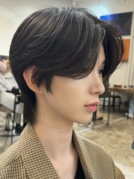 ノラ ヘアーサロン(NORA HAIR SALON) 韓国センターパート中性ウルフ韓国マッシュ