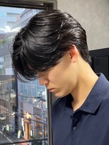 エルマーク 心斎橋(L-MARK)&nbsp;センターパートニュアンスパーマ韓国カルマパーマコンマヘア