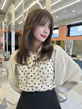 ロンド ストラーダ 心斎橋(Lond strada) こなれミディ×ピンクベージュ×美髪［髪質改善/縮毛矯正］