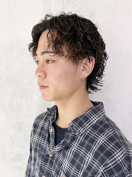 アルバム 渋谷パルコ(ALBUM) スペインカールニュアンスパーマ刈スパイキーショート_ba495141