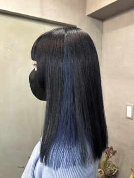 ファビ 渋谷(Fab) 渋谷/艶髪/ブルー/ブリーチカラー