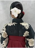 袴ヘアセット　タイトシニヨン　タイトヘア【maiko】【吉祥寺】