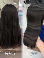 ハピネス 梅田茶屋町店(HAPPINESS)&nbsp;韓国風/レイヤーカット/顔周り/顔まわり/髪質改善/ベージュ