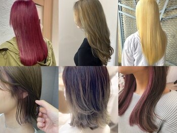 プレデフリュー 北白川本店(PUREE de FLEURS)の写真/美容学校講師経験有りの実力派スタイリスト在籍!ダメージを最小限に抑え、透明感のあるカラーを叶える─。