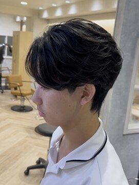 曲がる縮毛矯正専門店 バイ レイズ 名駅(RAYS) 曲がる縮毛矯正ニュアンスフェザーショートセンターパート h